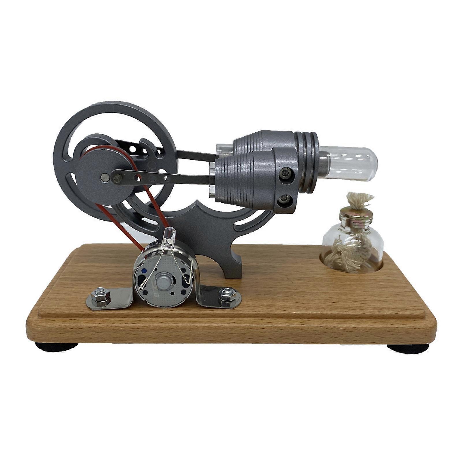 Stirling Engine Model Physical Science Experiment Teaching Aids Hot Air Motor Model Physical Model Educational Toy Multicolor