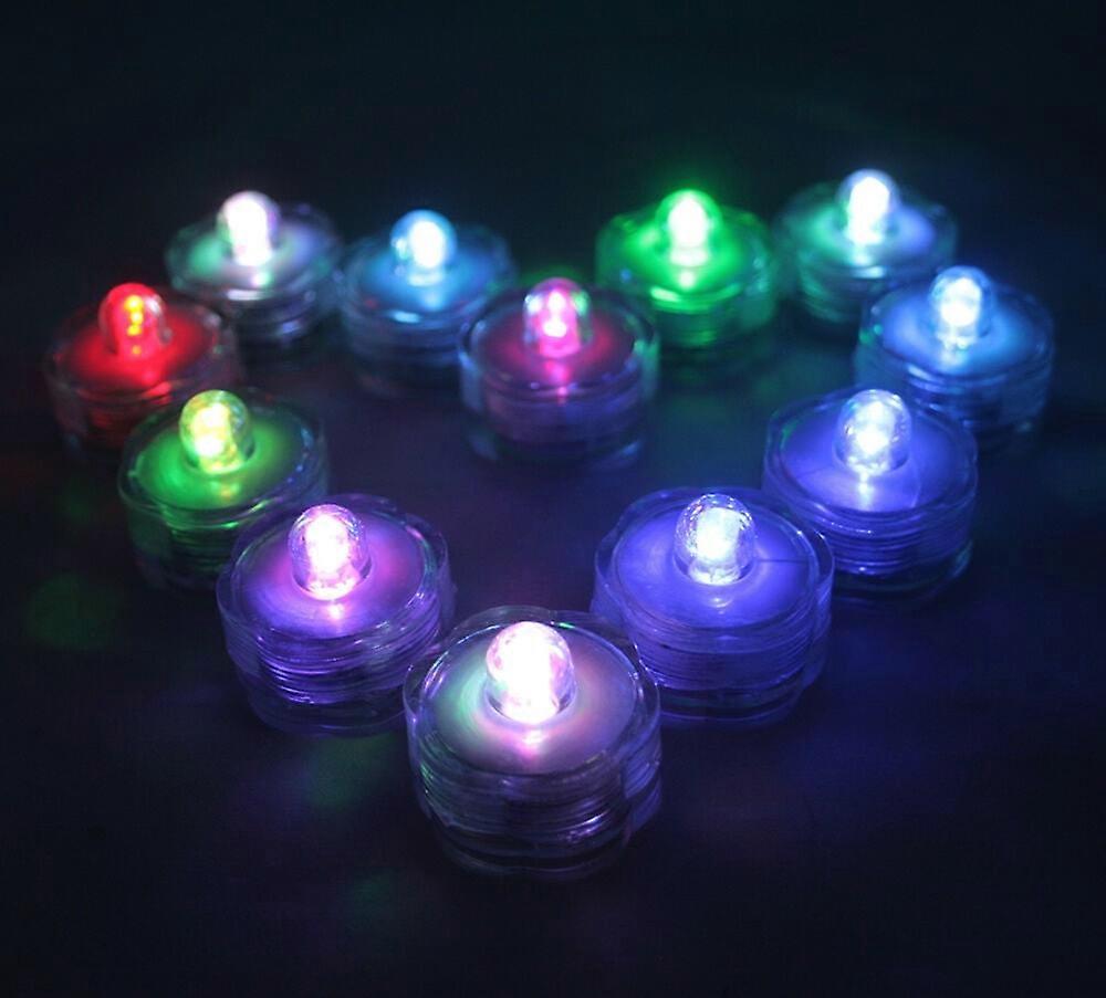 New 10 pcs Multi-Color Changing underwater LED Submersible Candles LED tealights