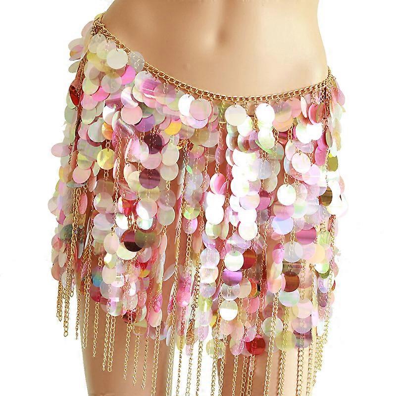 Carnival Sequin Body Chain Skirts Dance Wear Fashion Women Full Body Chain Beach Jewelry