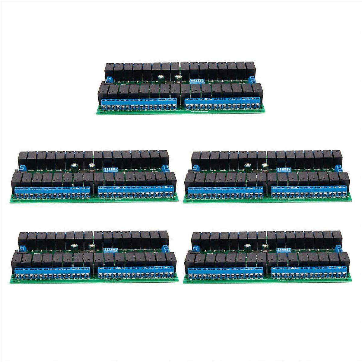 5X R421C32 DC12V 32 Channels Modbus RTU RS485 Bus Relay Module UART Serial Port Board