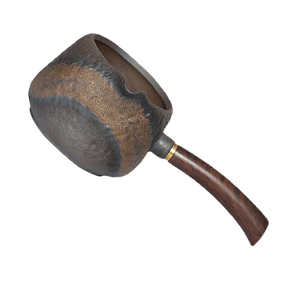 Tea Fairness Cup Ceramic Tea Dispenser for Storage Use 1Pcs Ebony Handle