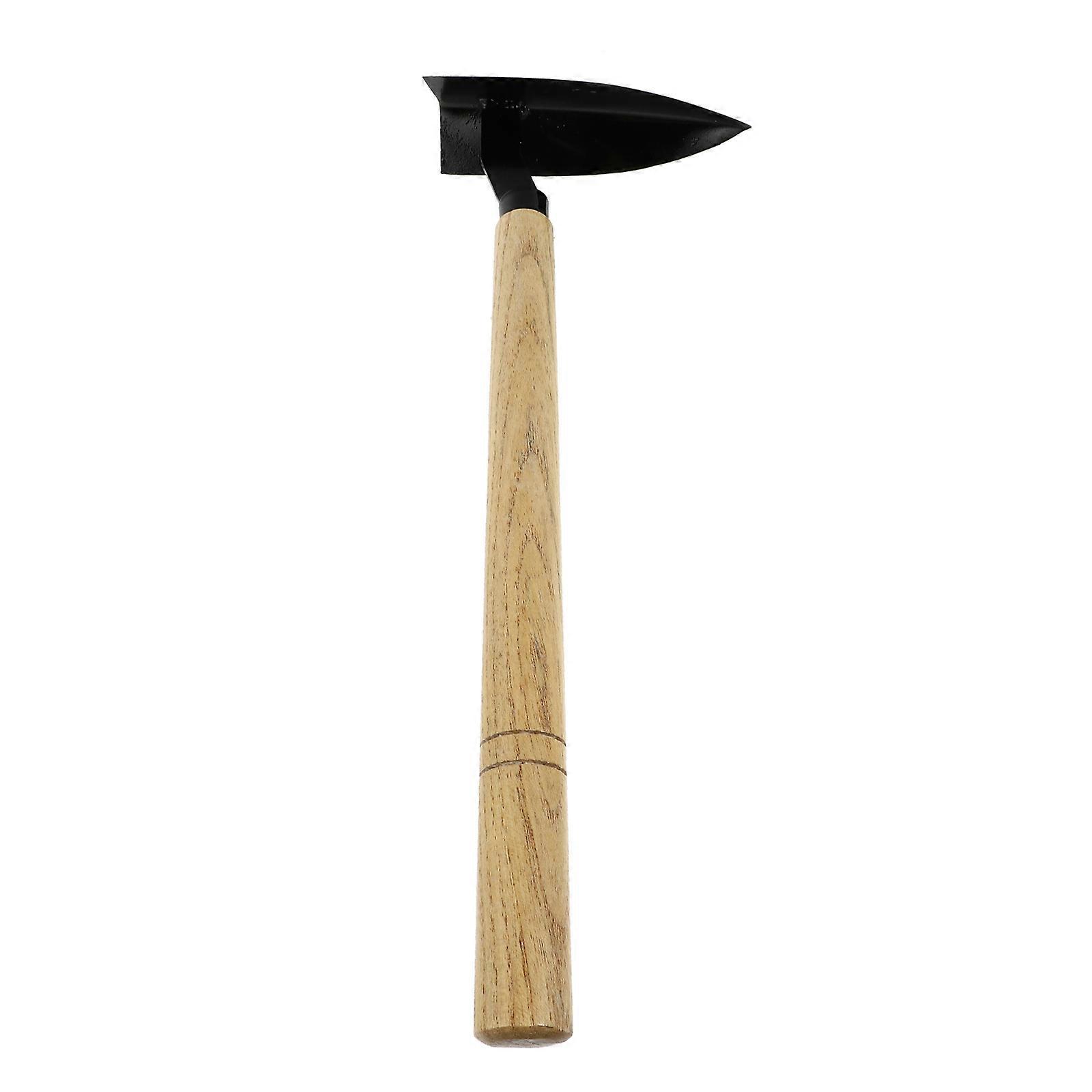 Wooden Handle Steel Hoe for Farming 1Pcs Practical Hand Weeding Tool