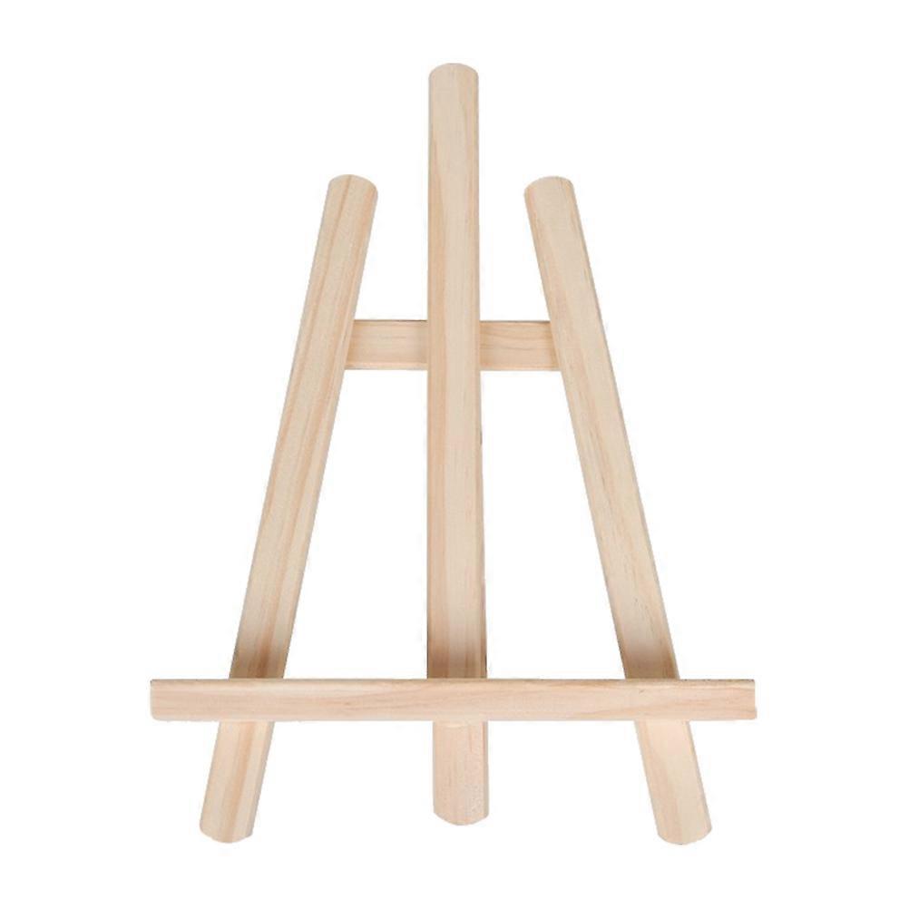Solid Wood Kid Drawing Stand for Display 1 Piece Beige Bamboo Material