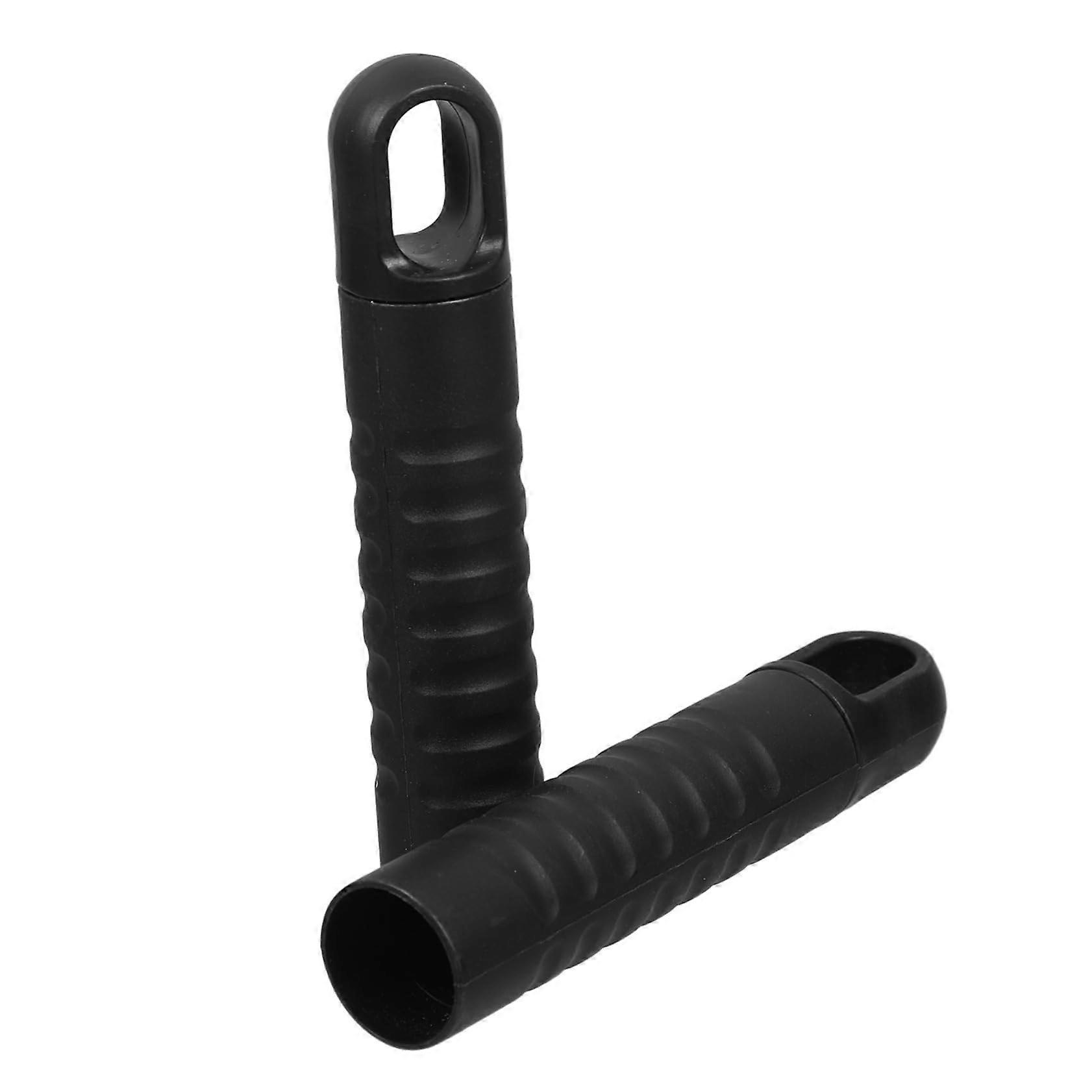 2 Pack Broomstick Handle Sleeves for Mop Rods and Dustpan Grip, SpaceSaving Cleaning Accessory