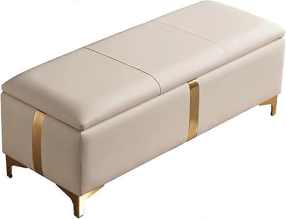 Upholstered Bench with Cushion for Entryway, Shoe Changing Stool, Bed End and Living Room Seating