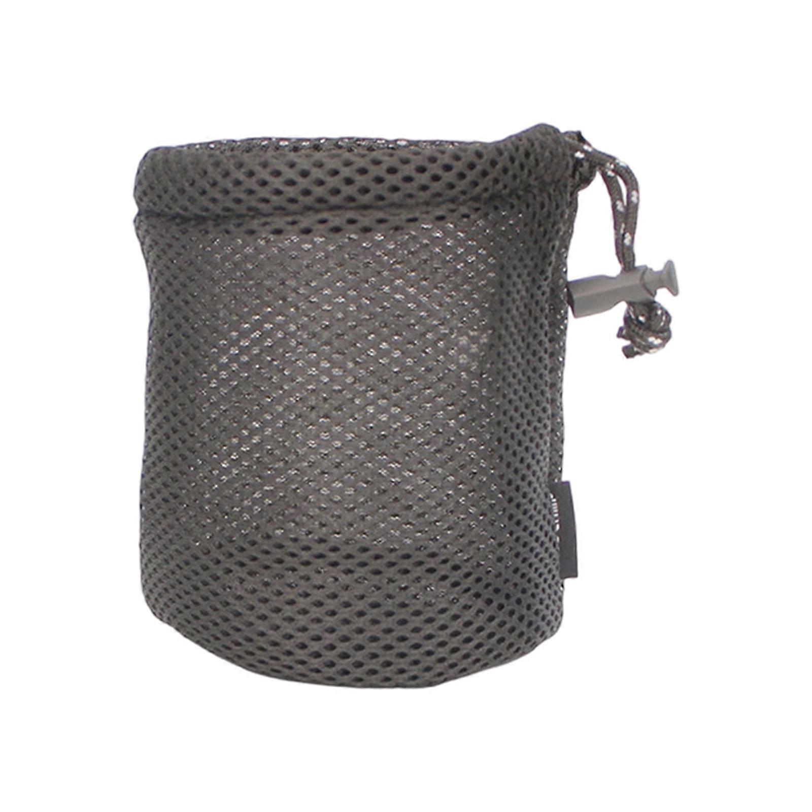 Black Round Bottom Camping Storage Bag Highlighting Stratified Compartments Dense Dustproof for Easy Cookware Access Multicolor