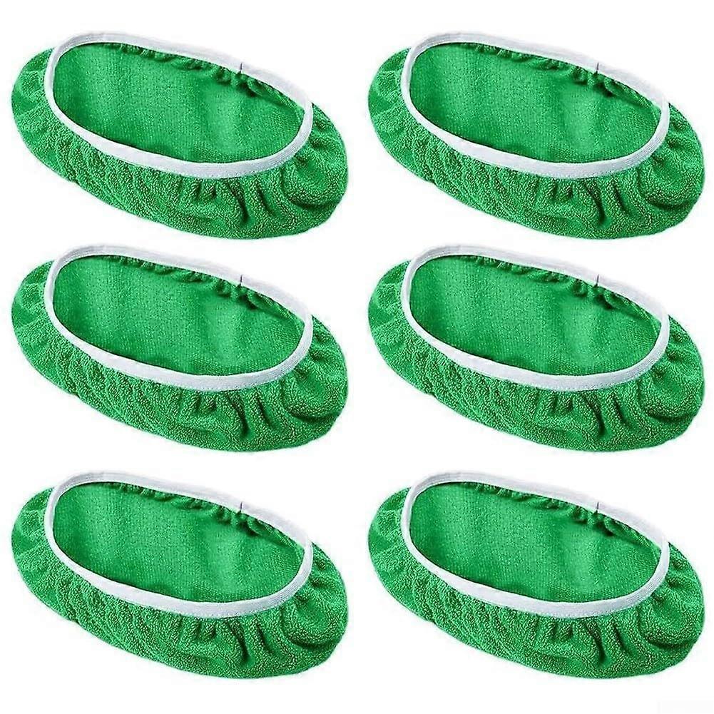 Reusable Mop Pads for Swiffer Sweeper Wet and Dry Floor Cleaning, Washable Coral Fleece Refills 3 Pack 6 Pack