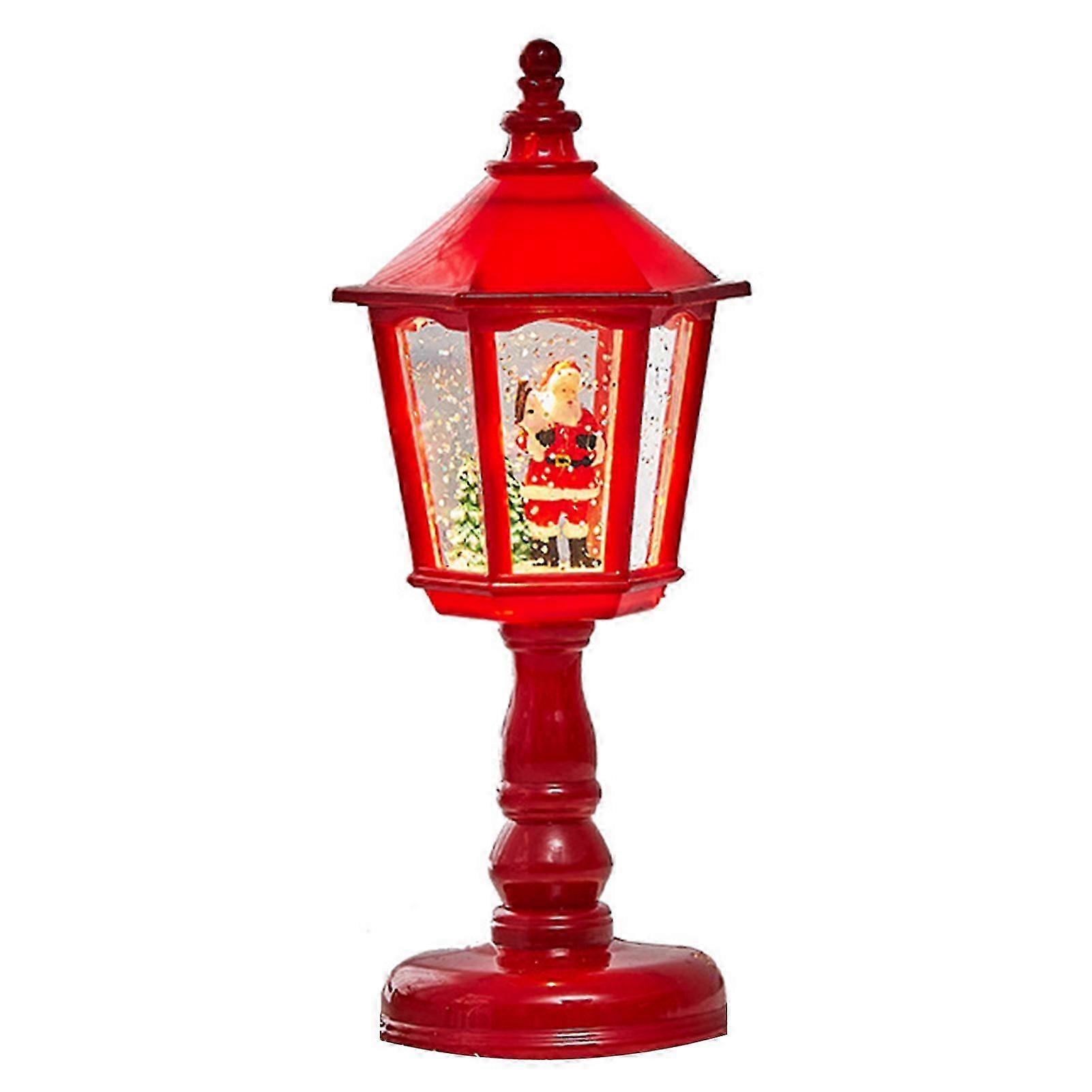 Christmas Night Light for Holiday Table with Snowman and Tree