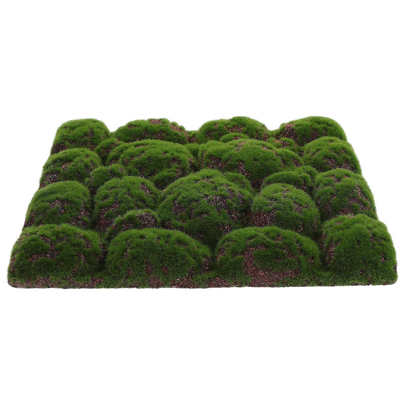 Fake Mossy Stone Wall Panel Lightweight Easy Installation Diy Enthusiasts 1Pcs