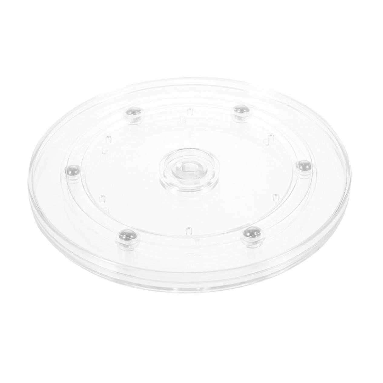 Rotating Turntable Lazy Susan Organizer Clear Acrylic 360° Smooth Rotation for Kitchen Dining Room