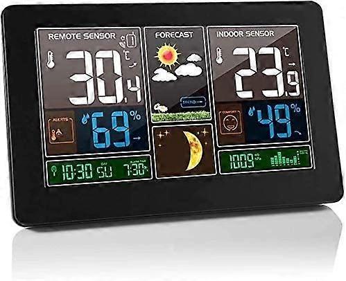 Wireless Weather Station with Outdoor Sensor, LCD Display, Forecast, Alarm, Temperature and Humidity