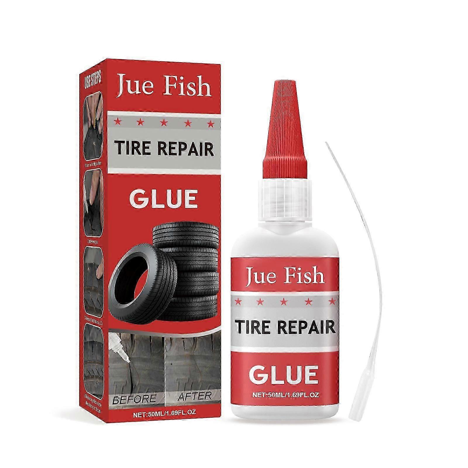 Quick-Acting Tire Repair Glue with Polyisoprene, Easy Application & Durable Seal