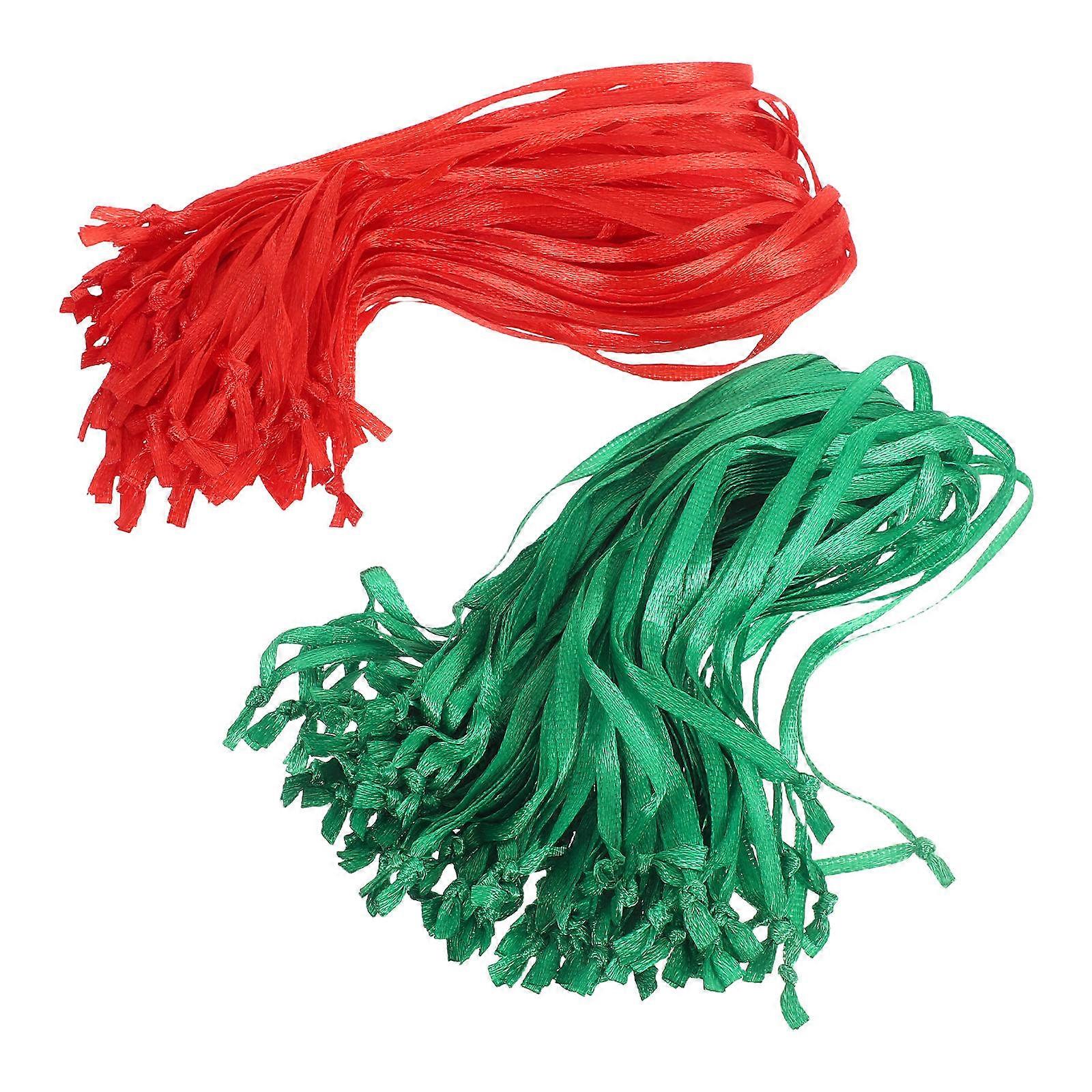 Ornament String for Christmas Tree Decorations 200Pcs Hanging Ribbons