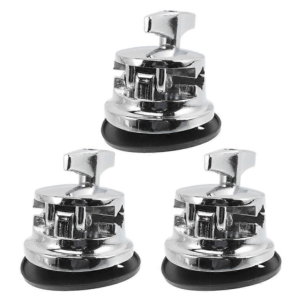 Alloy Drum Leg Base 3Pcs for Stable Support during Practice and Gigs