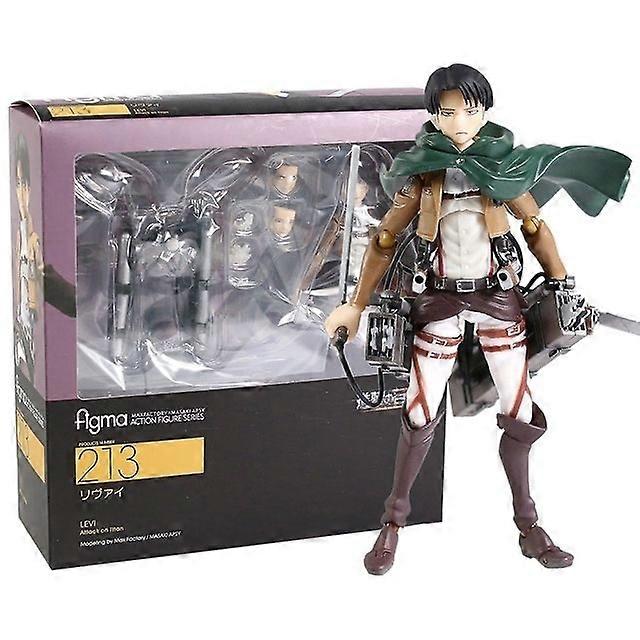 New In Stock Attack on Titan Figma Handheld Mobile Doll Liwei Allen Captain Mikasa Collectible Action Figure Toy Gift
