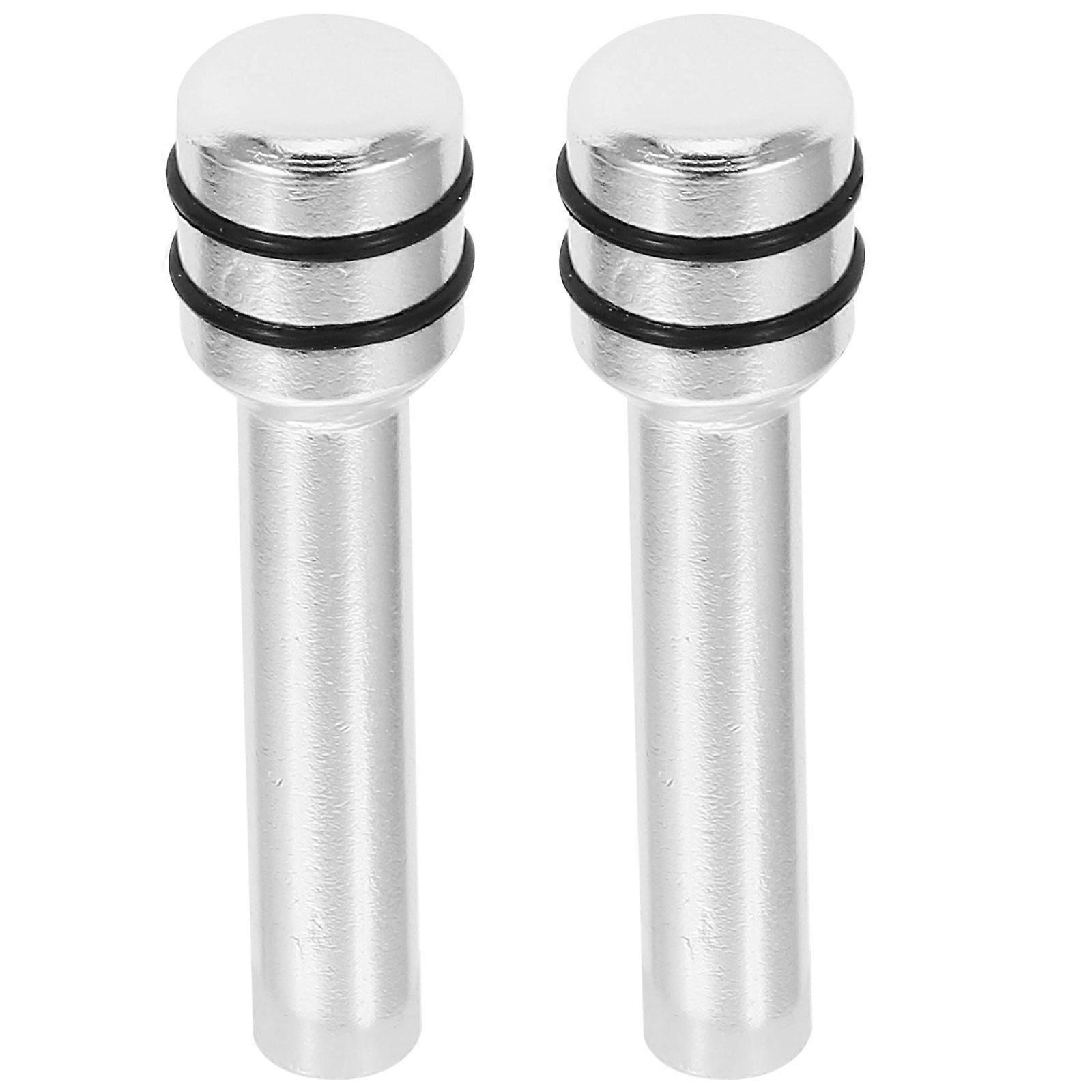 Car Door Lock Pull Pin for Interior Door Lock Handle 2Pcs Silver Aluminum