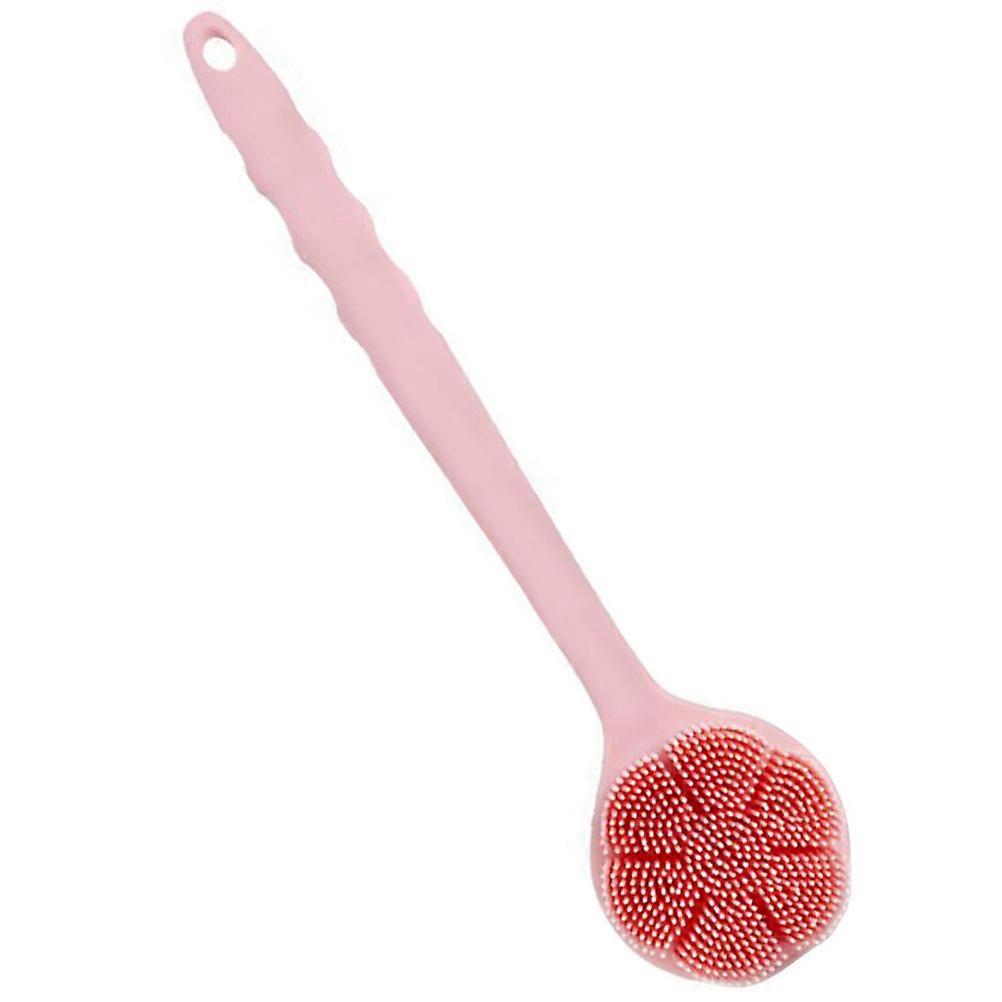 Back Scrubber Silicone Bath Brush for Bathing Use 2Pcs Pink Skin Friendly