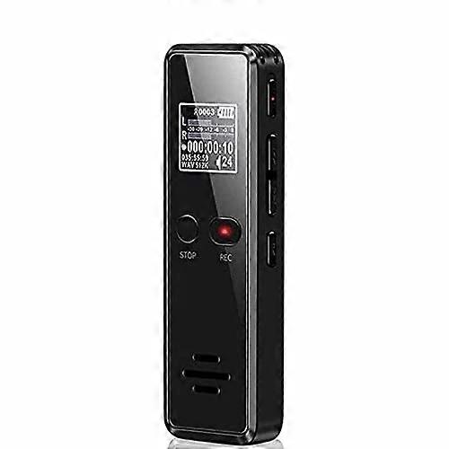 Digital Voice Recorder with Password Protection, 16GB MP3 Player, Small LED Backlight Recording Device for Lectures and Meetings