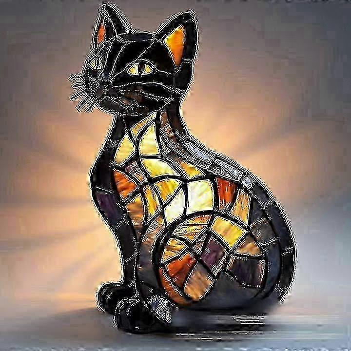 Resin Animal Led Night Light Cat Dog Shape Creative Desktop Decoration Table Lampz