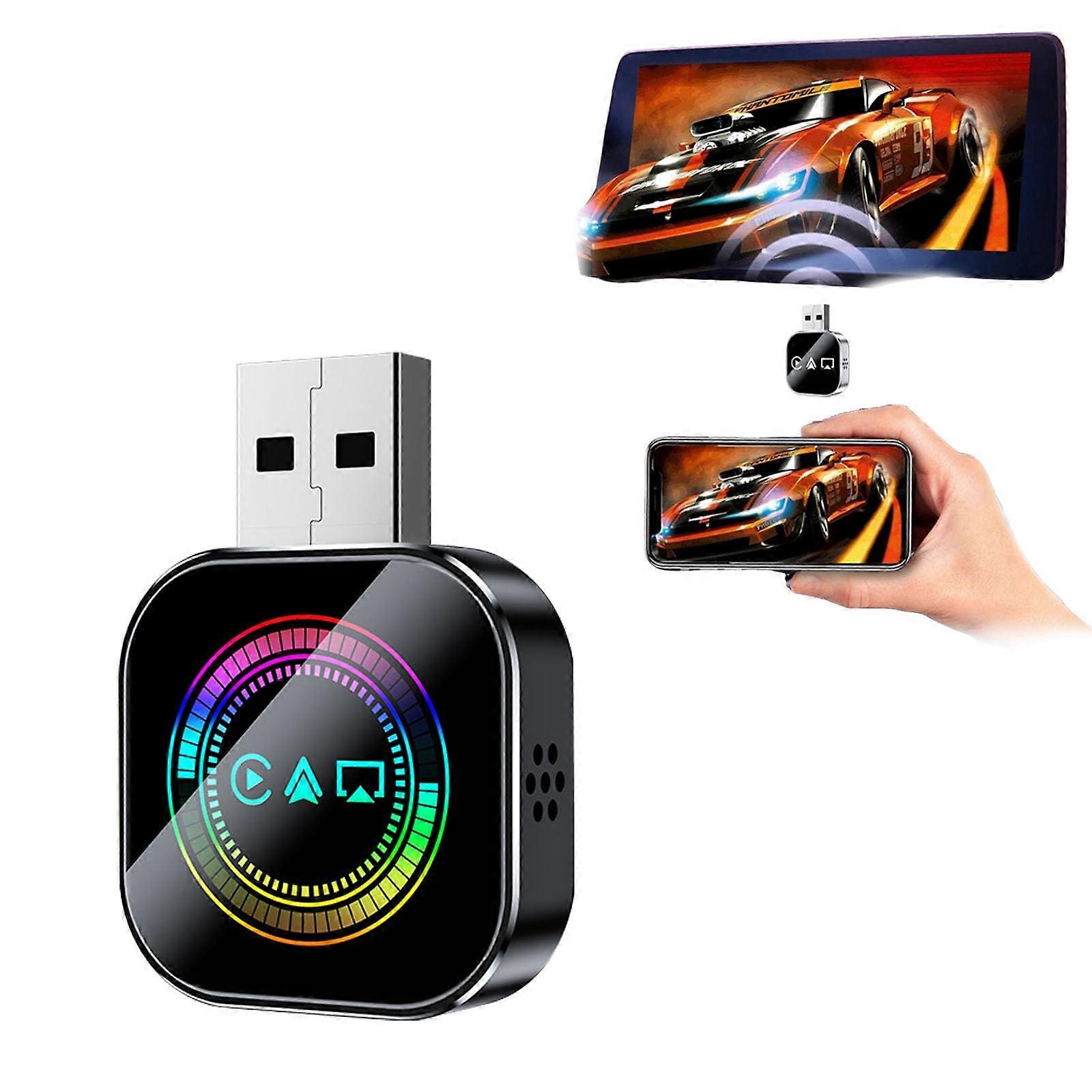 2026 Upgrade 3 in 1 Wireless CarPlay Android Auto Adapter, Fast Plug and Play Dual Band WiFi Bluetooth for iPhone