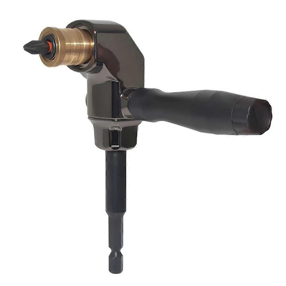 Right Angle Drill Adapter 90 Degree with 1/4 Inch Hex Shank Quick Change for Tight Space Access