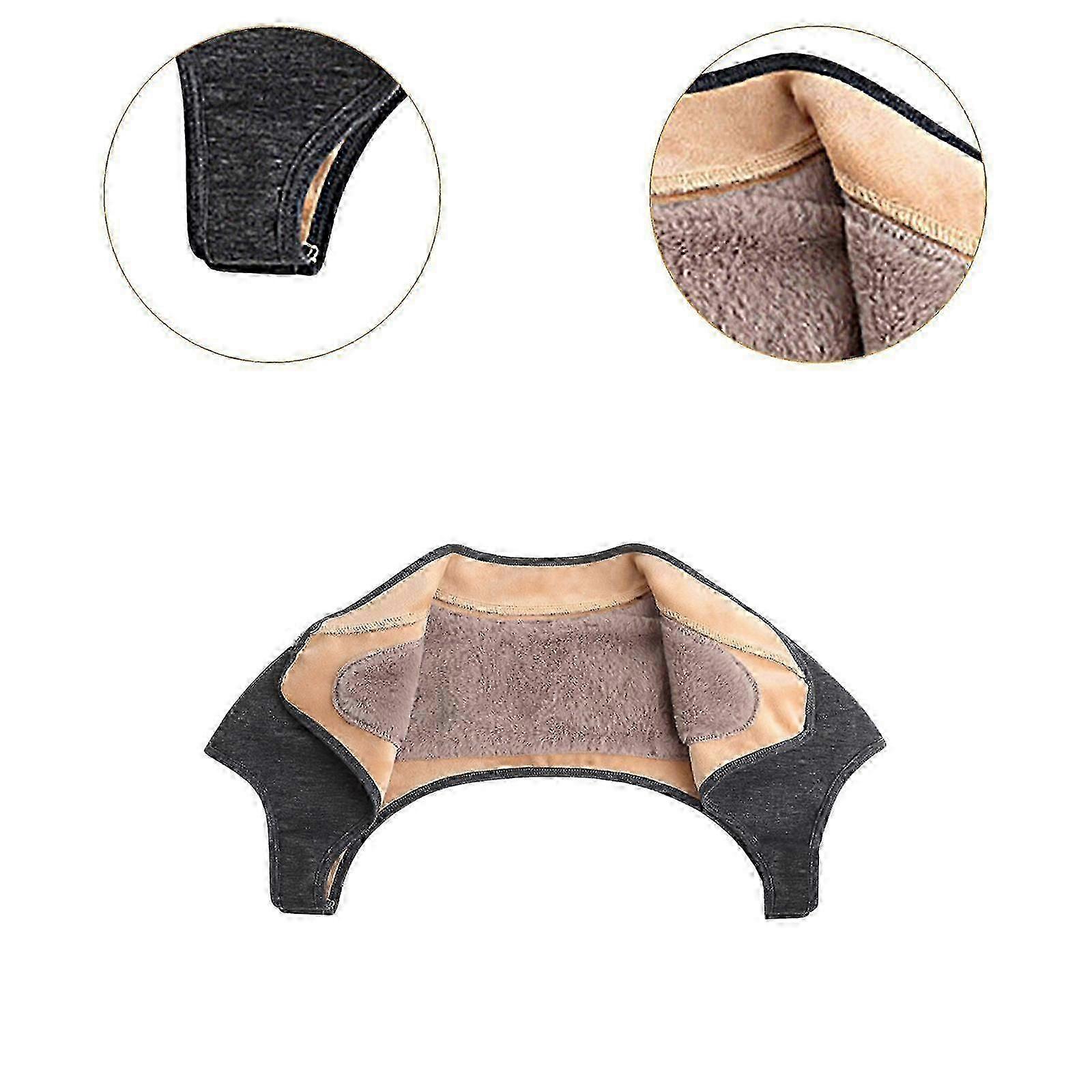 Fleece neck and shoulder warmer compatible with adults, winter comcompatible witht accessory