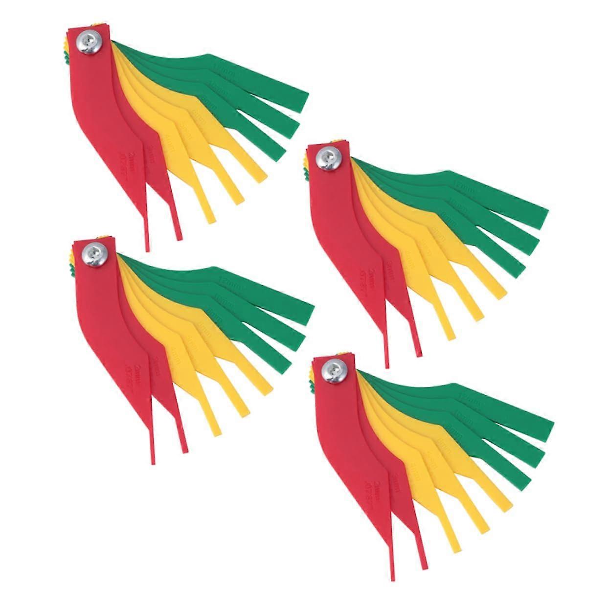 4pcs Brake Pad Thickness Gauge Accurate Wear Detection Tool for Cars and Multiple Vehicle Models