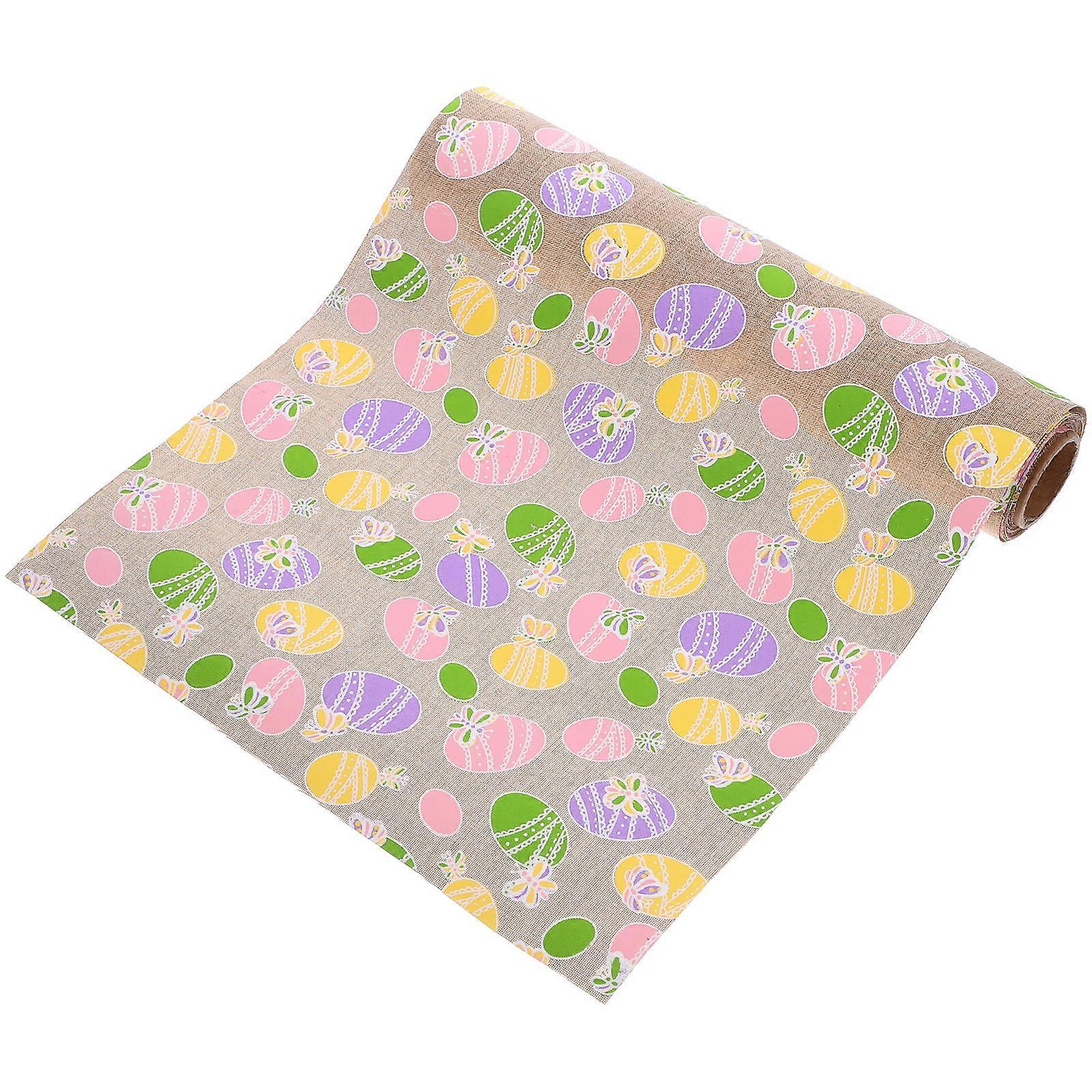 Easter Table Runner Home Tablecloth for Spring 5Pcs Holiday Table Cover