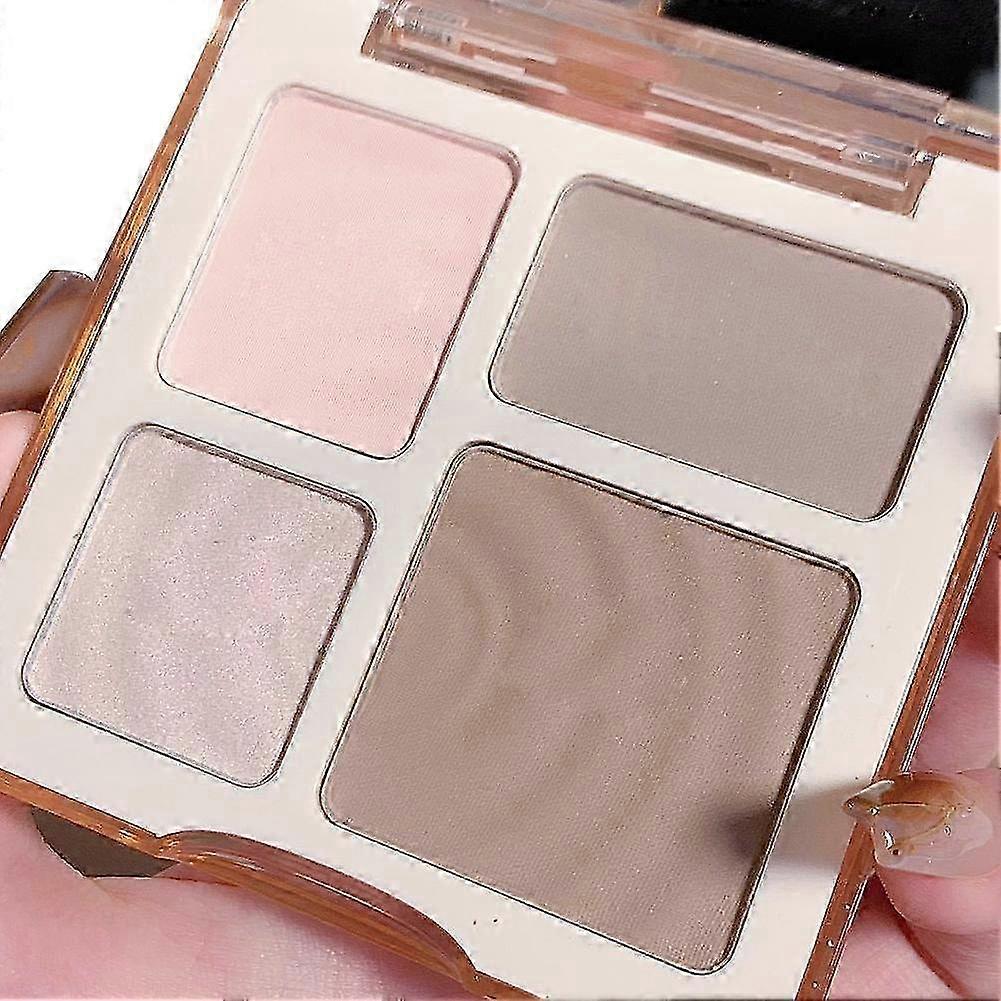 For Contour Palette 4-in-1 Face Sculpting Makeup Kit Long Lasting Highlight Bronzer Compact For All Skin Types