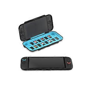 Estojo de transporte compatível com Nintendo Switch 2, estojo rígido à prova d'água e resistente a impactos para viagens, com 14 compartimentos para cartões de jogos e acessórios do Switch 2.