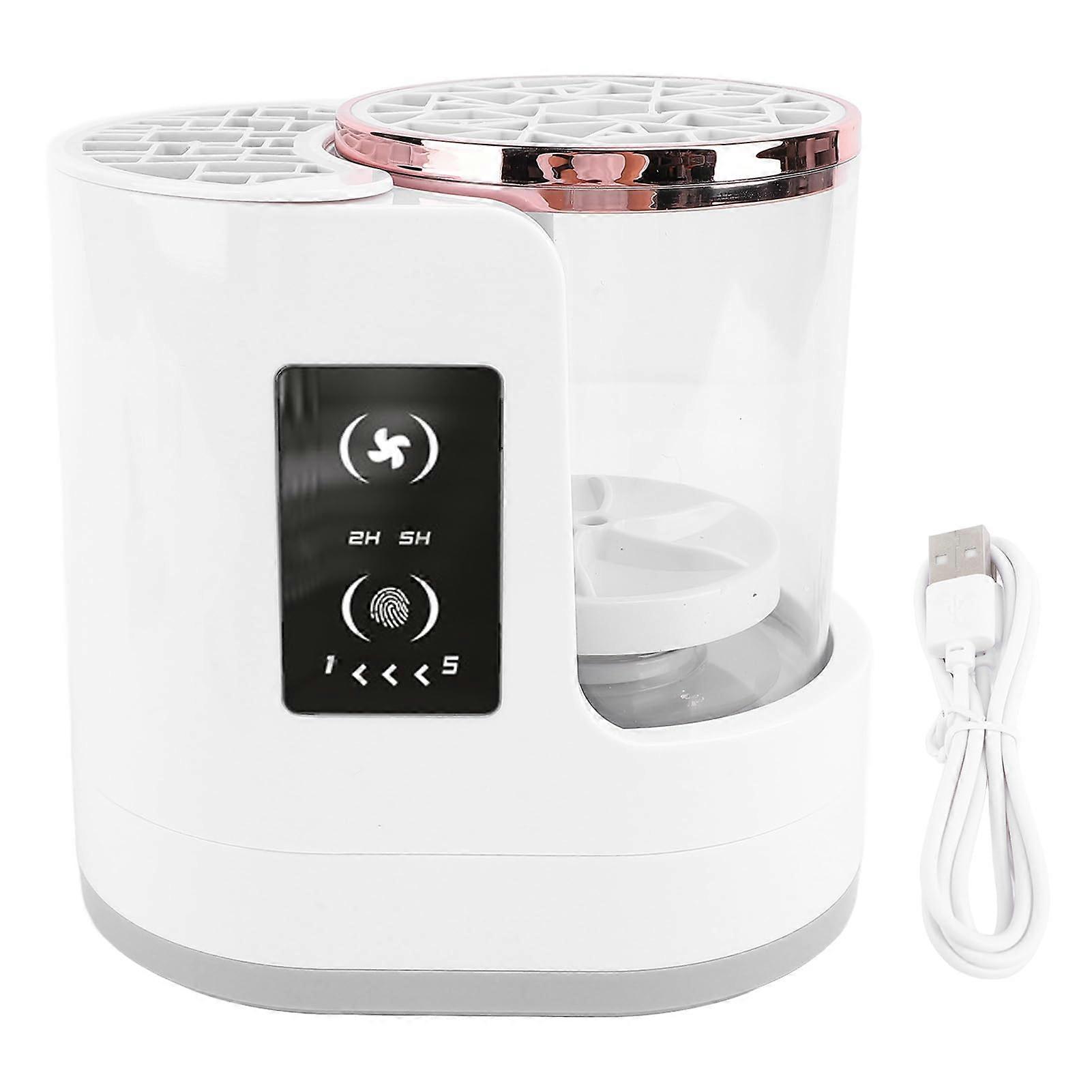 Electric Makeup Brush Cleaner with Dryer, Clear View, MultiBrush Deep Clean, 2H/5H Timer