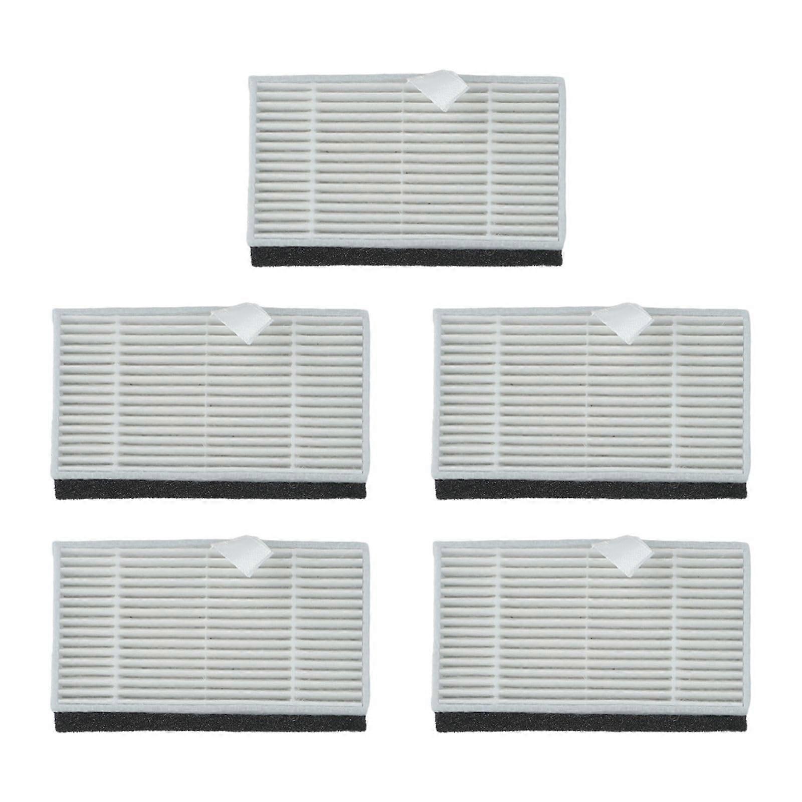 Replacement Filter 5Pack for Ultenic D10 Robot Vacuum, Captures Fine Dust, Easy Tool Install