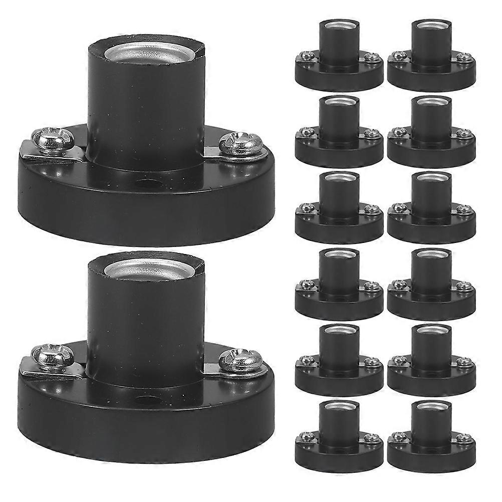 Experiment Lamp Bulb Socket Black Screw Base for 20Pcs Set