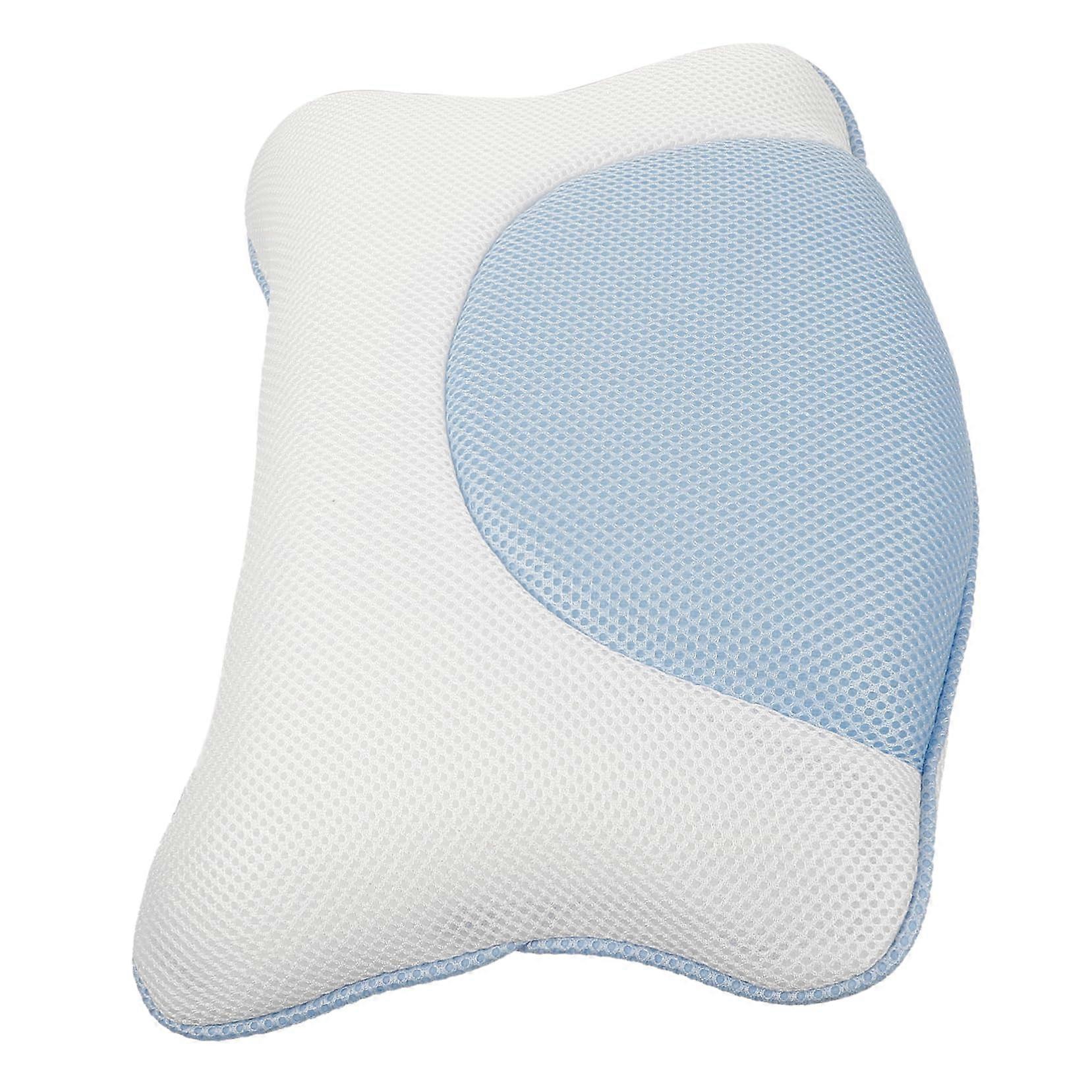 Bath Pillow with Ergonomic Neck Support and Secure Suction Cups for Spa Tub Relaxation