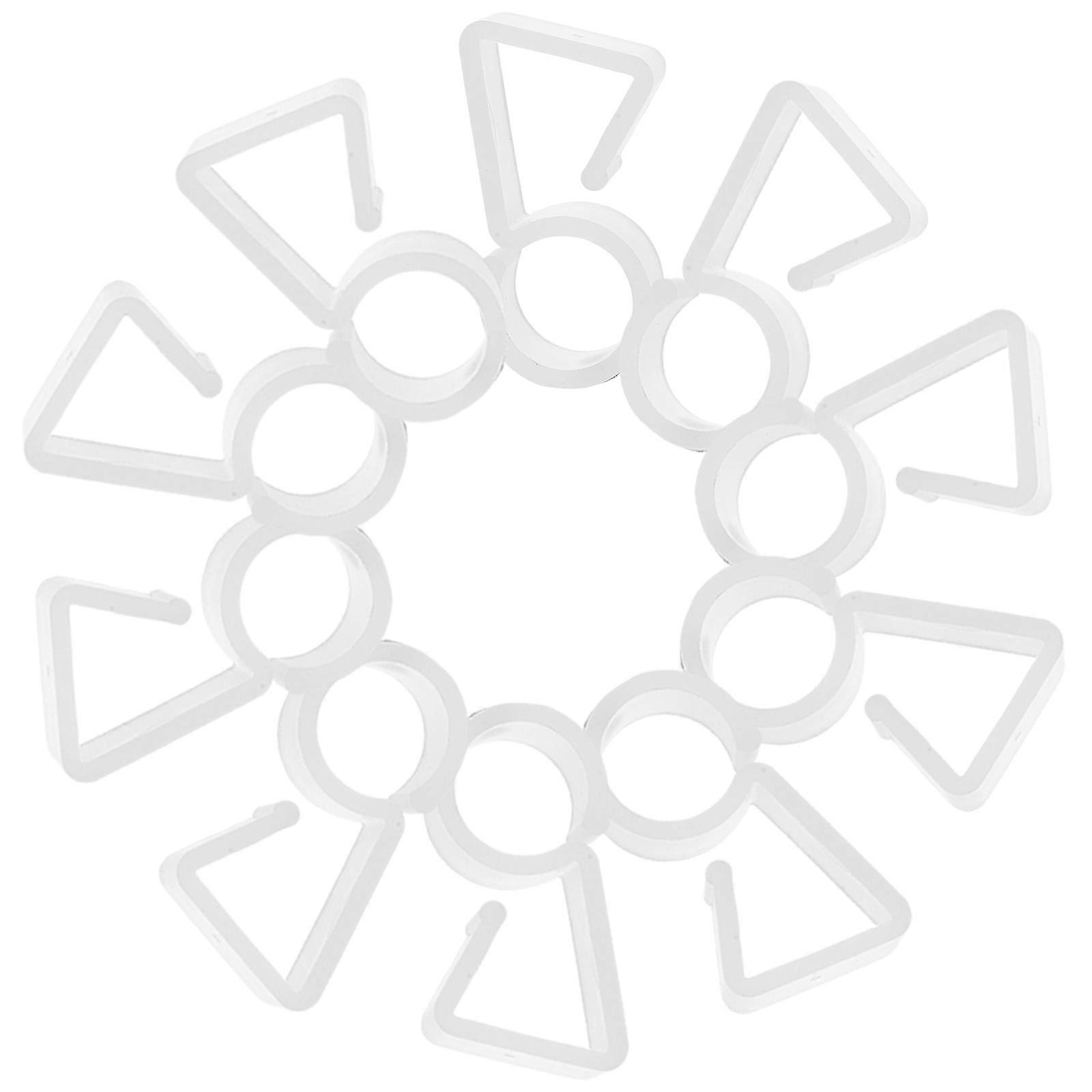 Plastic Pendant Hooks for Hanging Decorative Lights with 100Pcs Unique Shape Hangers