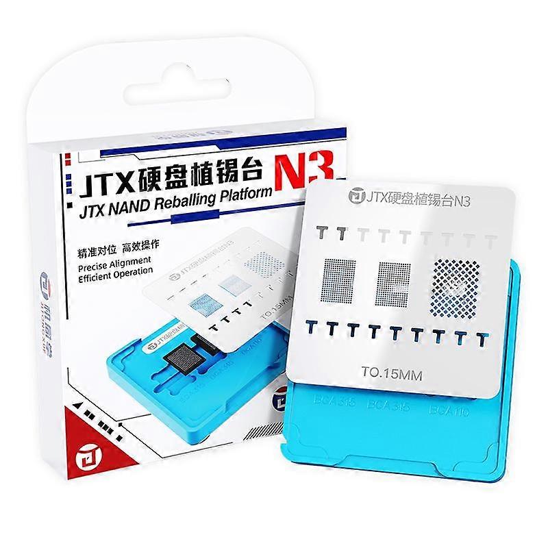 JTX N3 BGA Planting Tin Reballing Stencil Platform Set