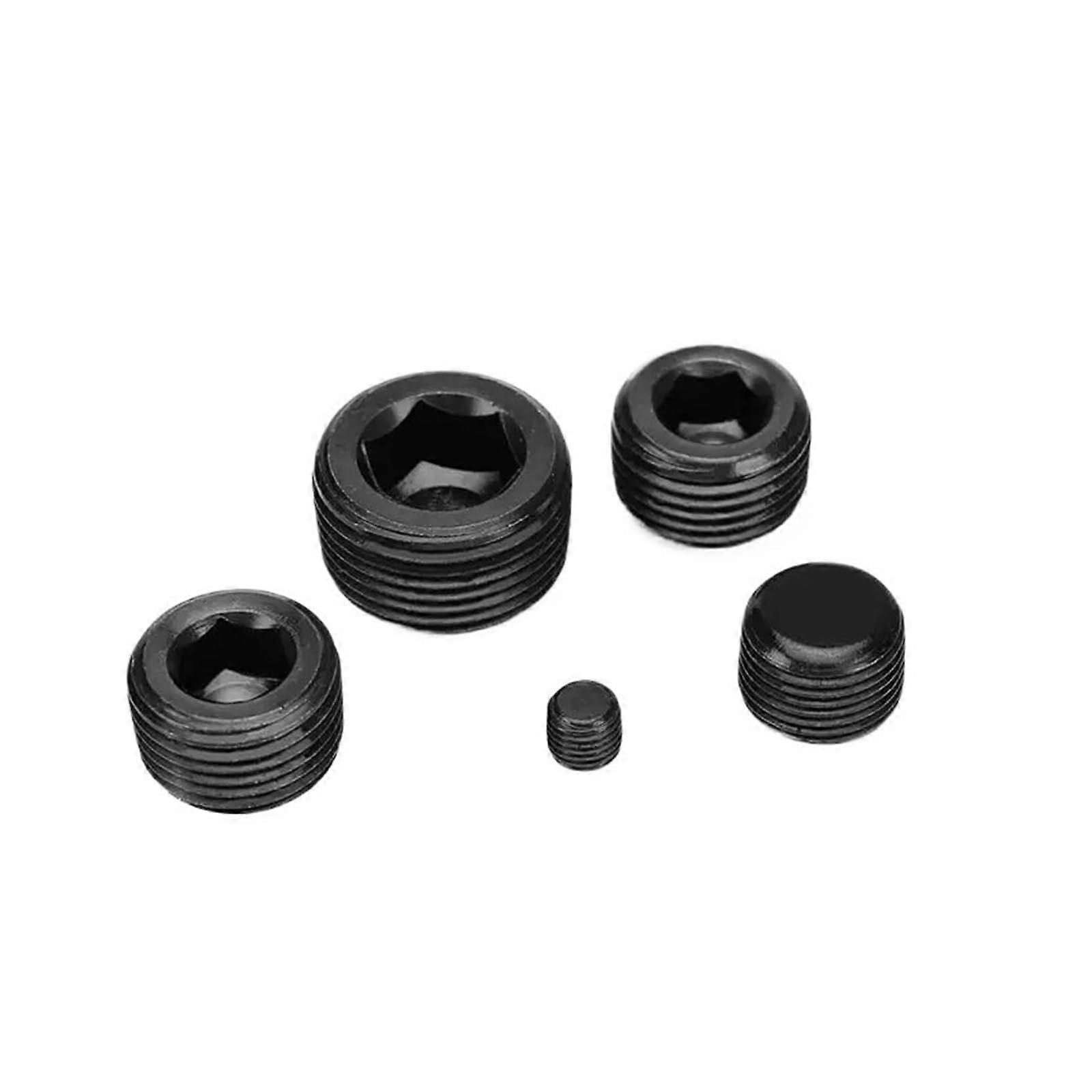M12x1.5 Hydraulic Pipe Plug Carbon Steel Hex Socket End Cap, LeakProof  Pressure 10pcs