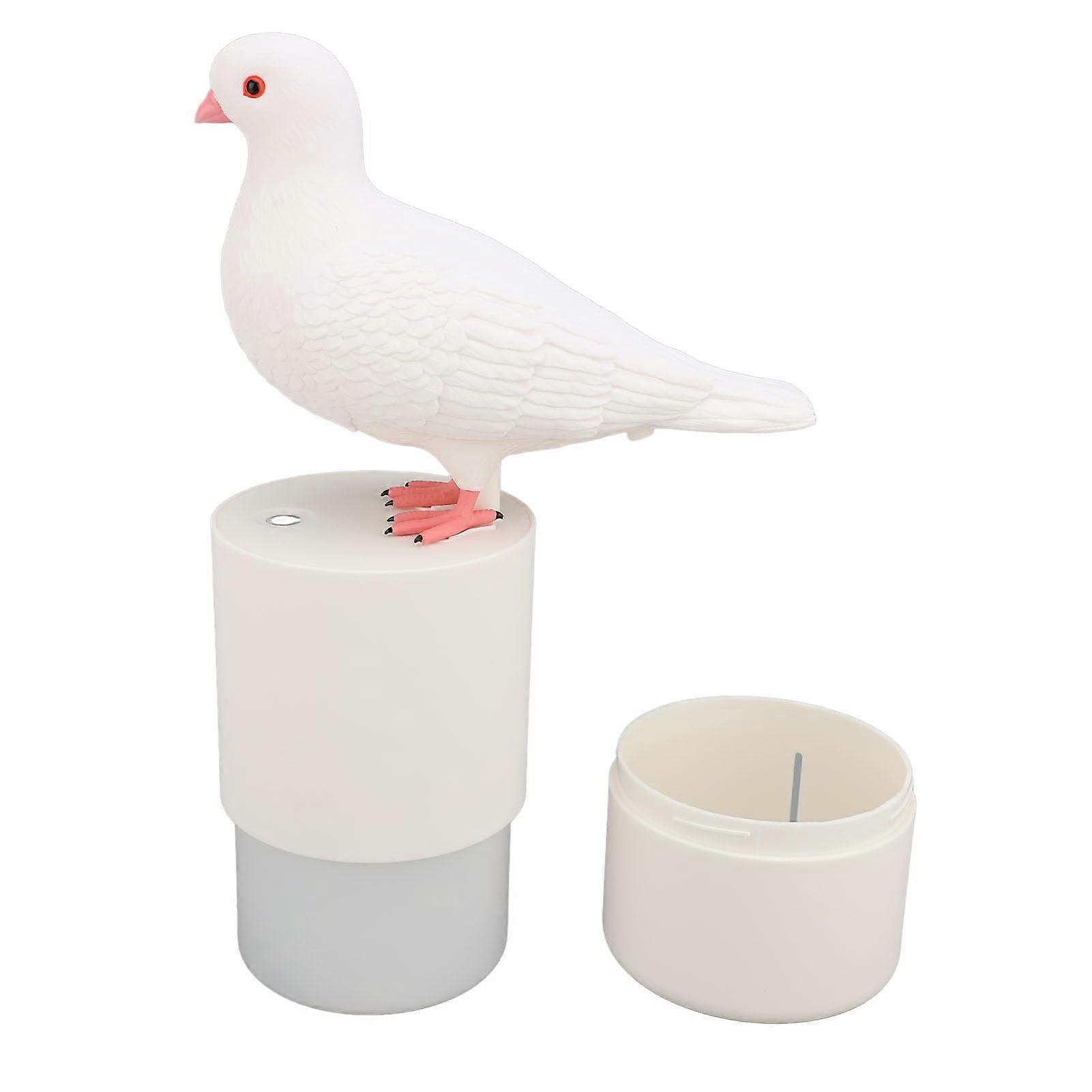 Automatic Foaming Soap Dispenser with Funny Bird Design, Rechargeable Touchless for Bathroom Kitchen White