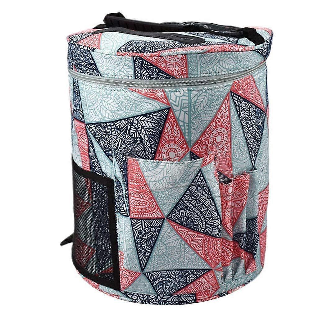 Yarn Storage Bag with Shoulder Strap, Crochet Organizer Tote for Knitting Projects, Tangle Feed