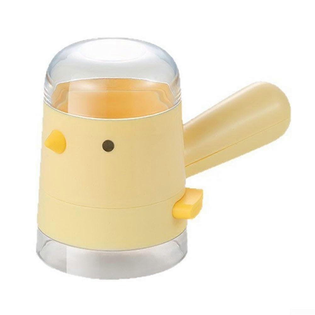 Precision Salt Dispenser with 5g Control and Moisture Proof Jar for Kitchen Cooking White Yellow