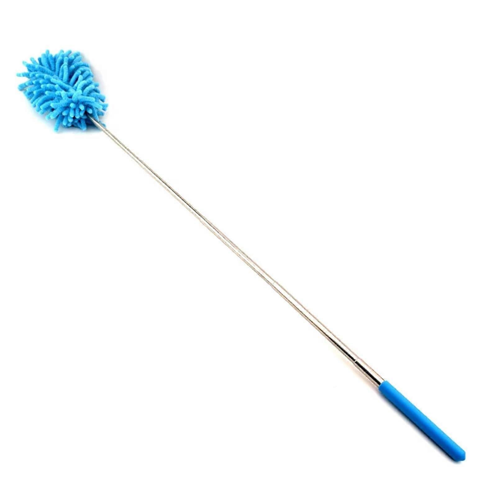 Telescopic Duster with Long Handle for  Ceilings and Ceiling Fans MultiSurface Dust Removal Blue