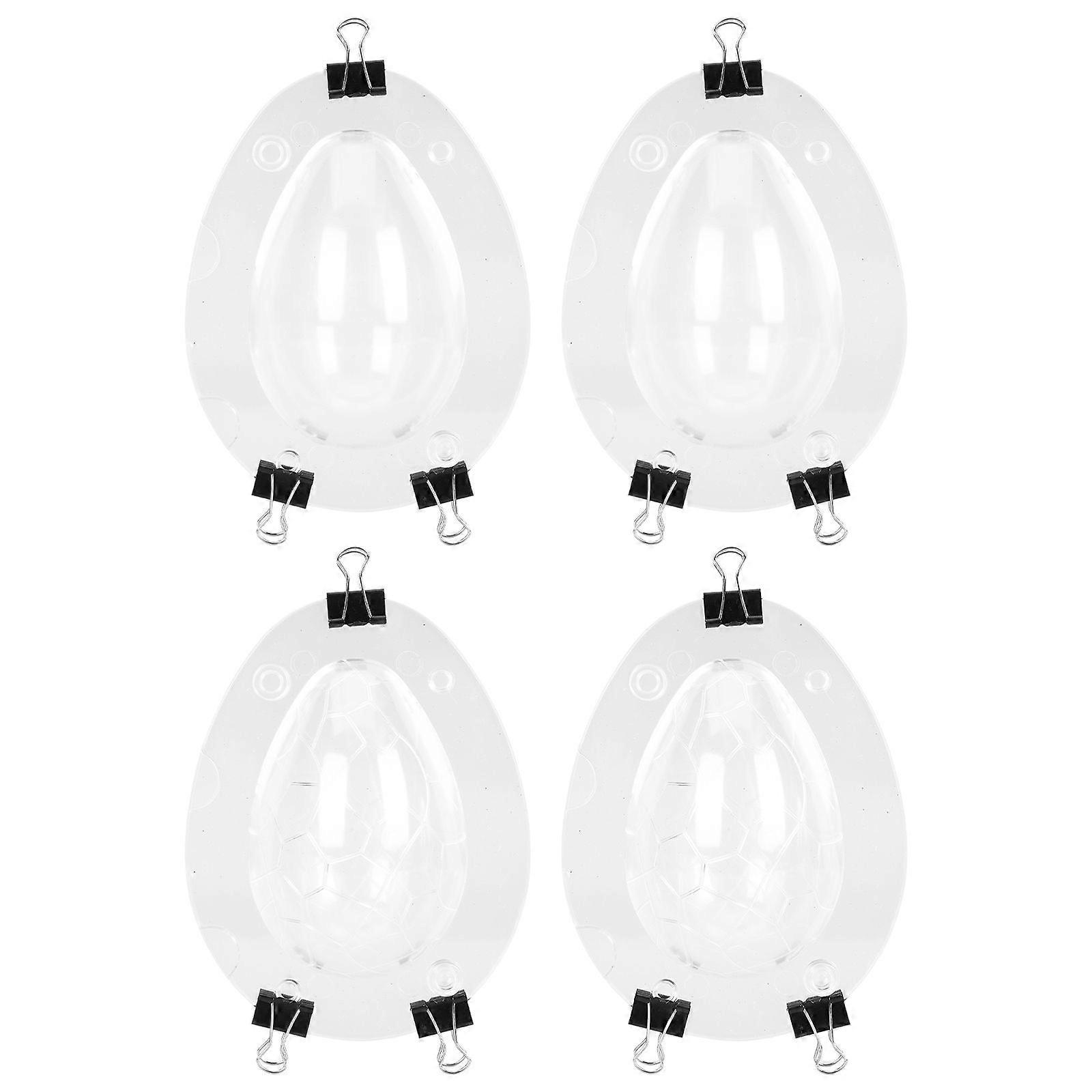 4pcs Easter Egg Shape Candy Mold Dinosaur-egg Chocolate Mold Creative Baking Mold