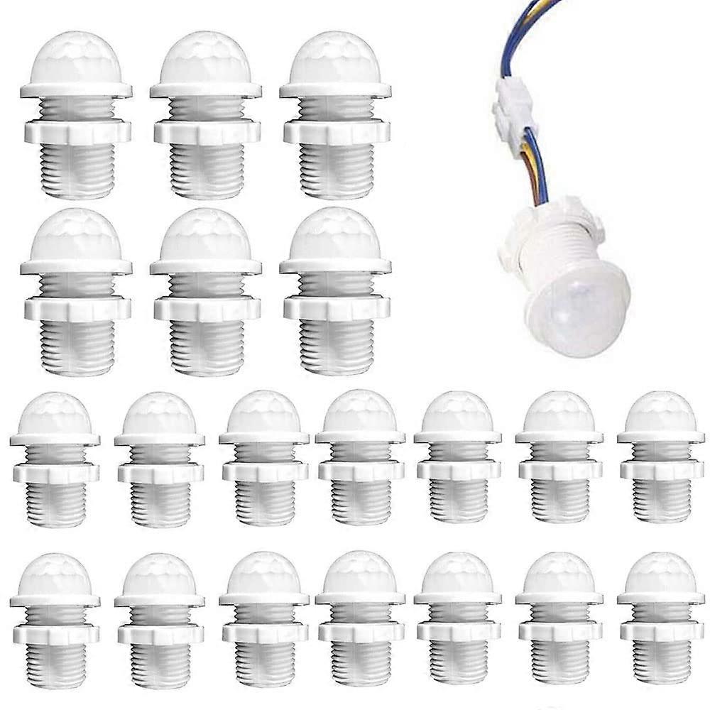 20Pcs Automatic Motion Sensor Light Switch 110V PIR Ceiling Mount Energy Saving Smart Activation Ref:8211