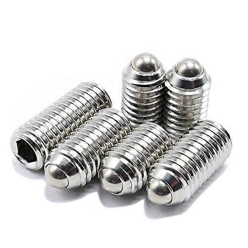 M5 Stainless Steel Hex Socket Set Screws 20 Pack, Precision Ball Point Tip, M5 x 25mm