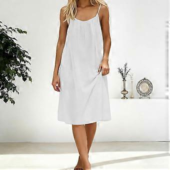Backless Cami Dresses for Women Cami Lounge Dress Backless Solid Color  Sleeveless House Dress Long Sundress Brown XL | Fruugo CZ