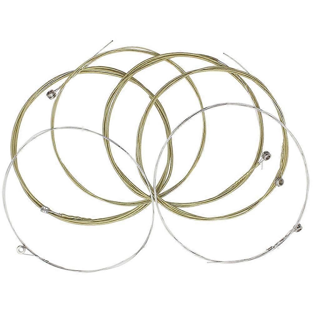 6 st gitarrsträngar folkgitarrsträngar rostfria stålsträngar för akustisk gitarr