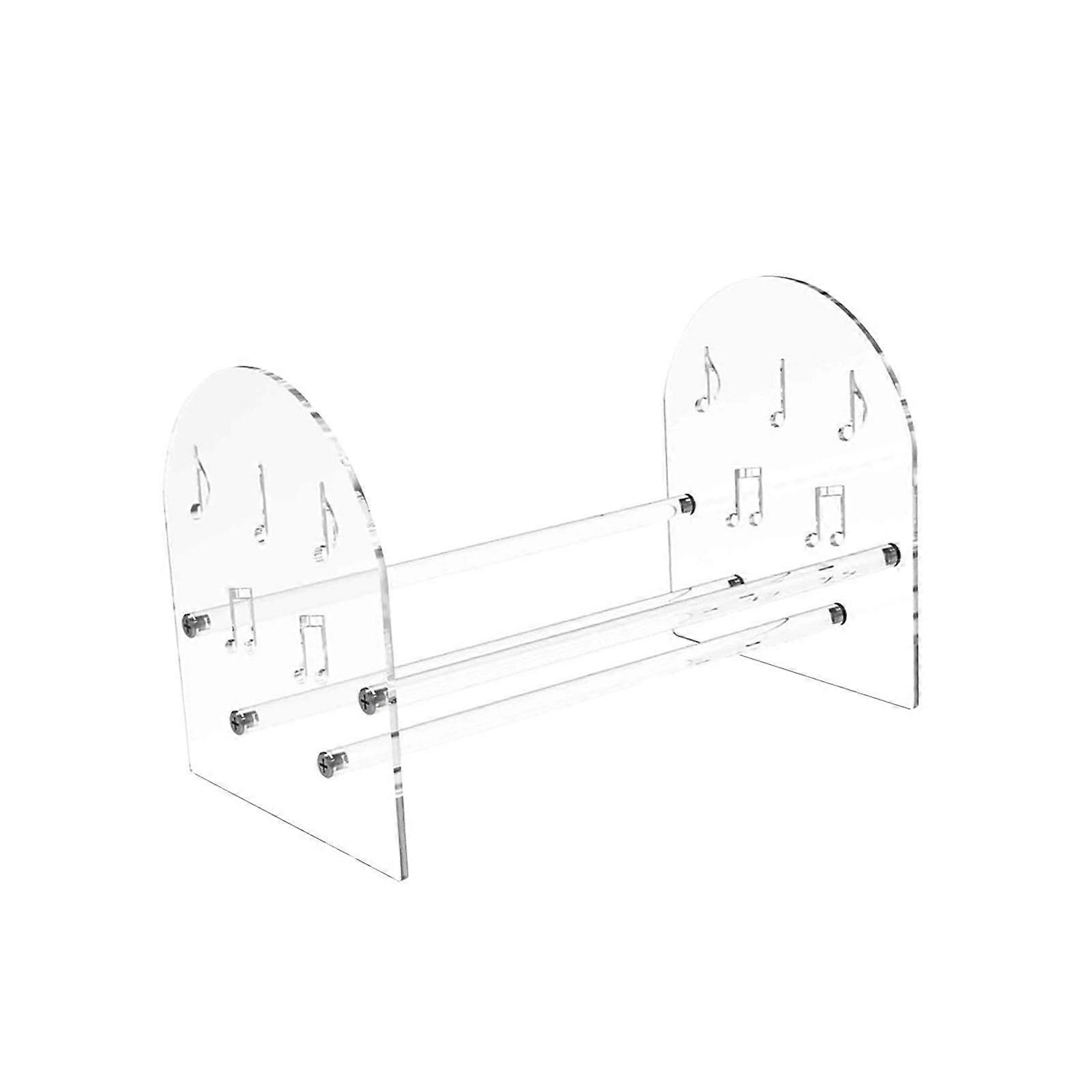 Clear Acrylic Record Display Stand Vinyl Record Holder for Desktop SpaceSaving Organizer