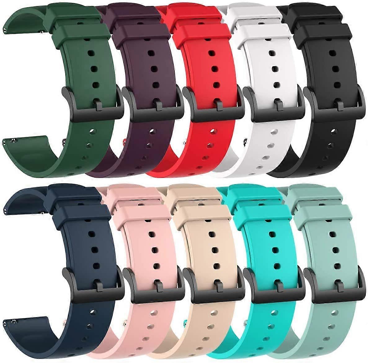 Breathable Adjustable Silicone Smartwatch Replacement Bands Multicolor for FILIEKEU I9