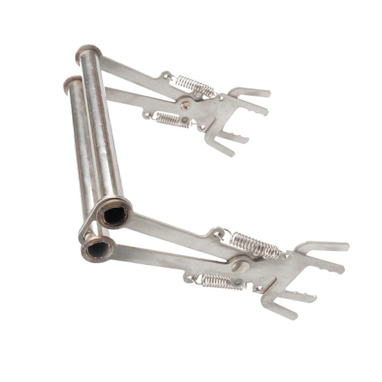 Multipurpose Frame Lifter Tool with Ergonomic Handle Metal Texture for Comfortable Frame Management in Apiary Tasks Multicolor