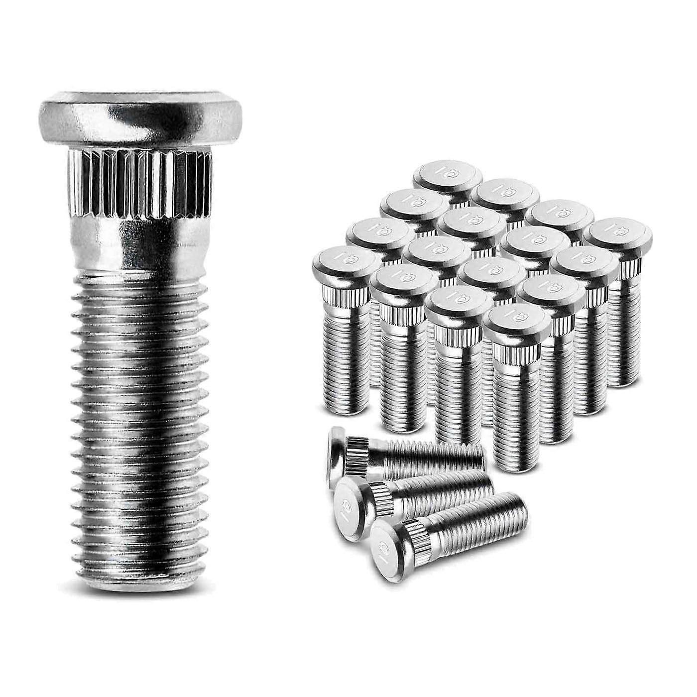 20Piece 12mm x 1.5 Wheel Lug Studs, Front Rear Replacement for Acura, Secure Mounting